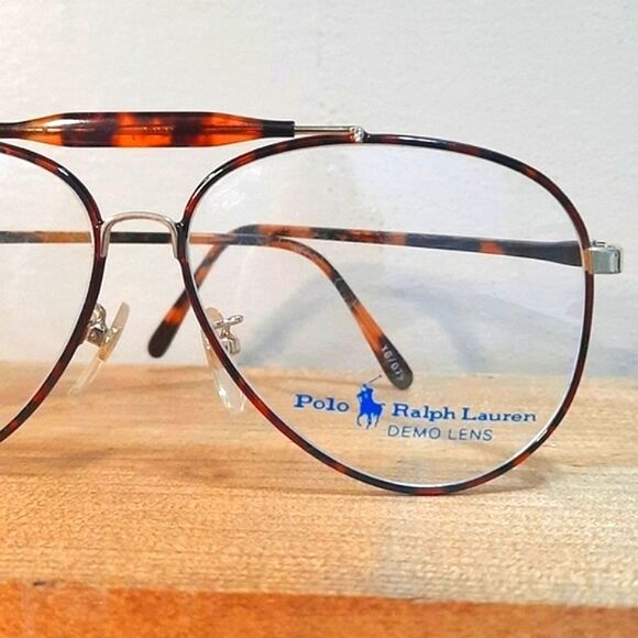 VINTAGE Polo Sport Ralph Lauren Eyeglass Frame, Rx'able metal, Aviator 63-13-145 - Picture 6 of 6